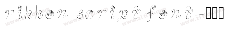 ribbon script font字体转换